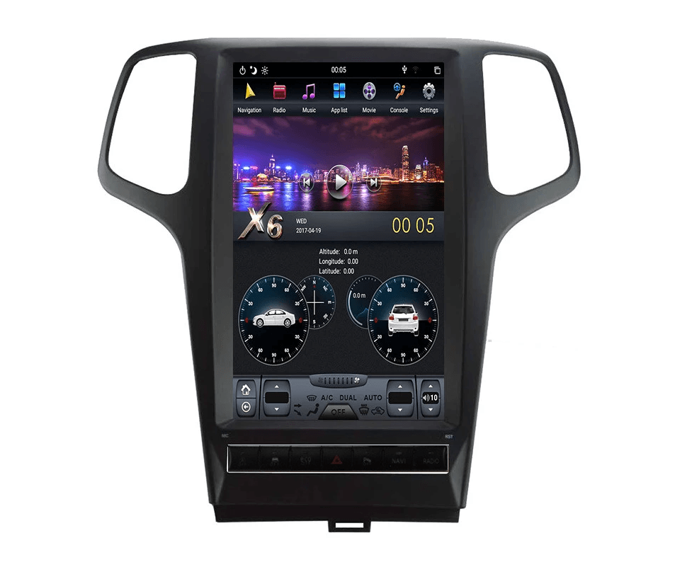 [Open-box] [PX6 Six-core] 13.6" Vertical Screen Android 9 Fast boot Navigation Radio for Jeep Grand Cherokee 2014 - 2022-Phoenix Automotive