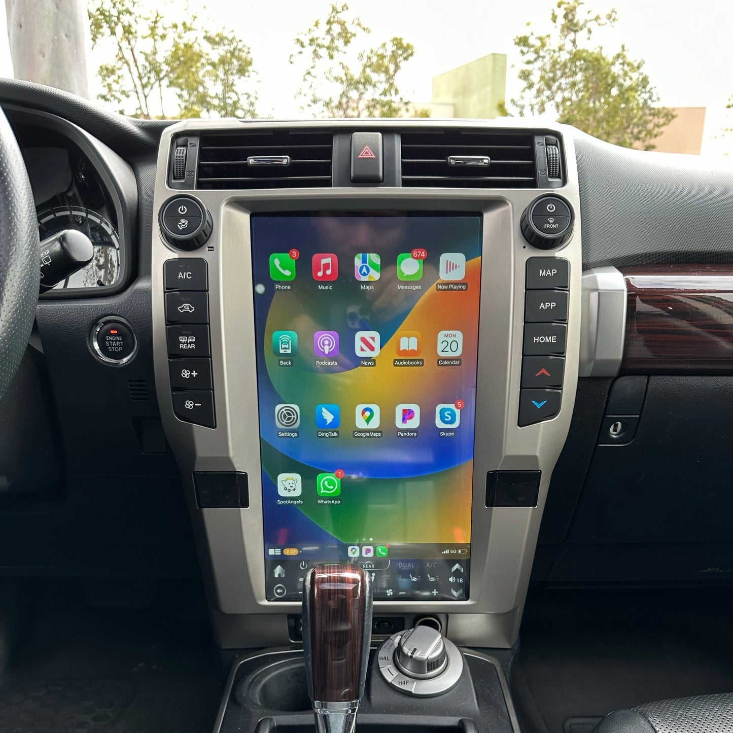 [New] 16" Vertical Screen Android 12 fast boot Navi Radio for Toyota 4Runner 2010 - 2023-Phoenix Automotive