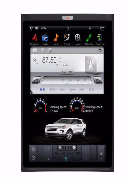 17" Vertical Screen Android Fast boot Navi Radio for Ford Expedition 2015 2016 2017-Phoenix Automotive