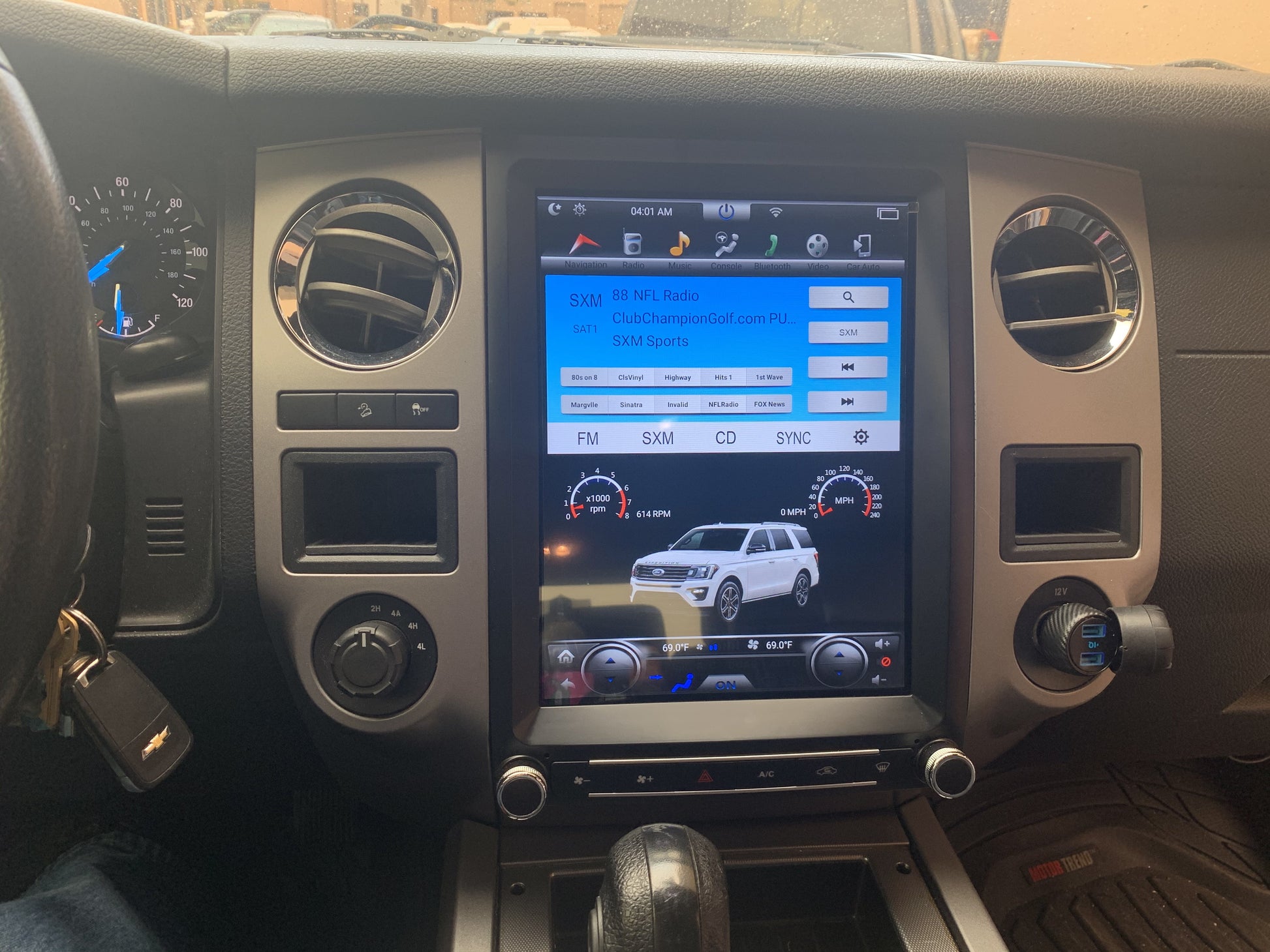 [ PX6 six-core ] 12.1" Vertical Screen Android 9 Fast boot Navi Radio for Ford Expedition 2015 2016 2017-Phoenix Automotive