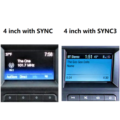 SYNC3 module 4.3 inch to 8 inch with touch control upgrade for Selected 2018 and later Ford Vehicles-Phoenix Automotive