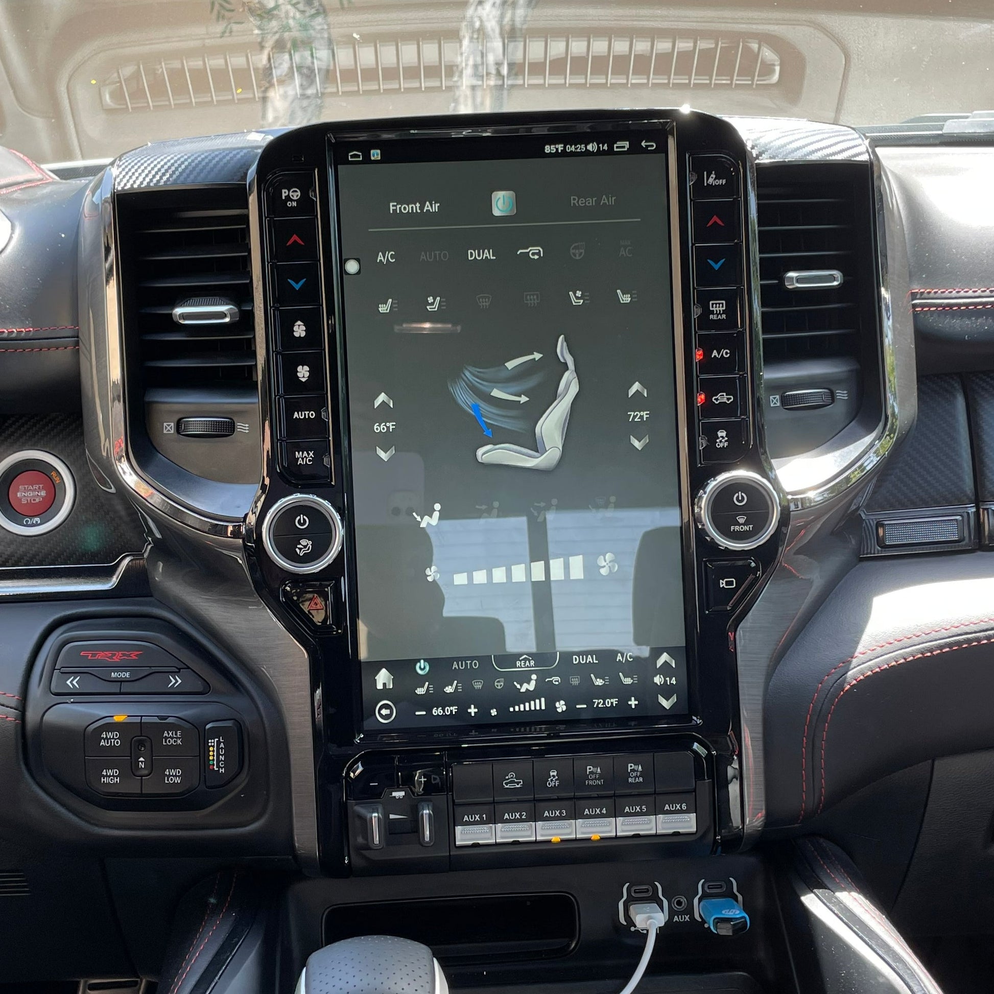 13.6” Android 10 Vertical Screen Navigation Radio for Dodge Ram 2019- 2022-Phoenix Automotive