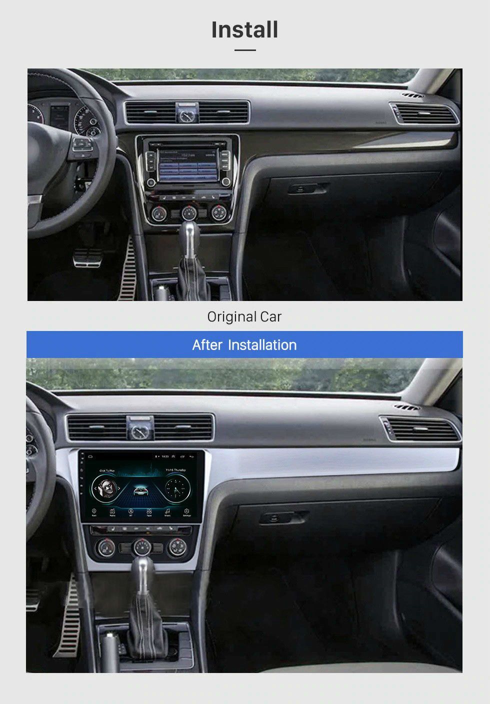 10.1 Octa-Core Android Navigation Radio for VW Volkswagen Passat 2012-2016-Phoenix Automotive