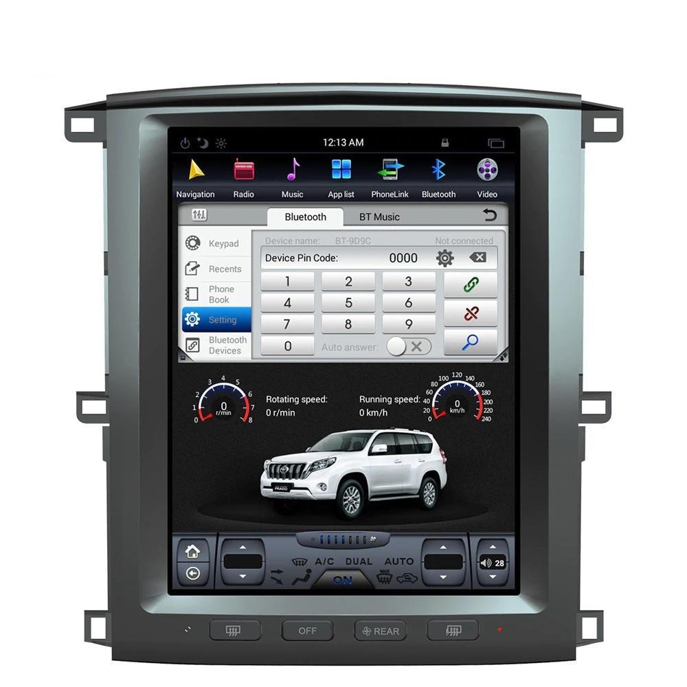 12.1" Vertical Screen Android Fast boot Navi Radio for Toyota Land Cruiser LC100 2002 - 2007-Phoenix Automotive