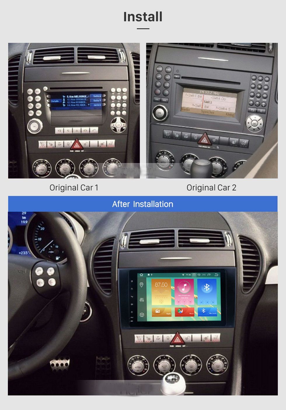 9" Octa-Core Android Navigation Radio for Mercedes-Benz SLK 2004 - 2012-Phoenix Automotive