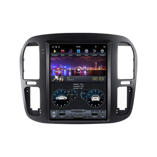 [ G6 octa-core ] 12.1" Vertical Screen Android 11 Navi Radio for Toyota Land Cruiser LC100 1999 - 2002-Phoenix Automotive
