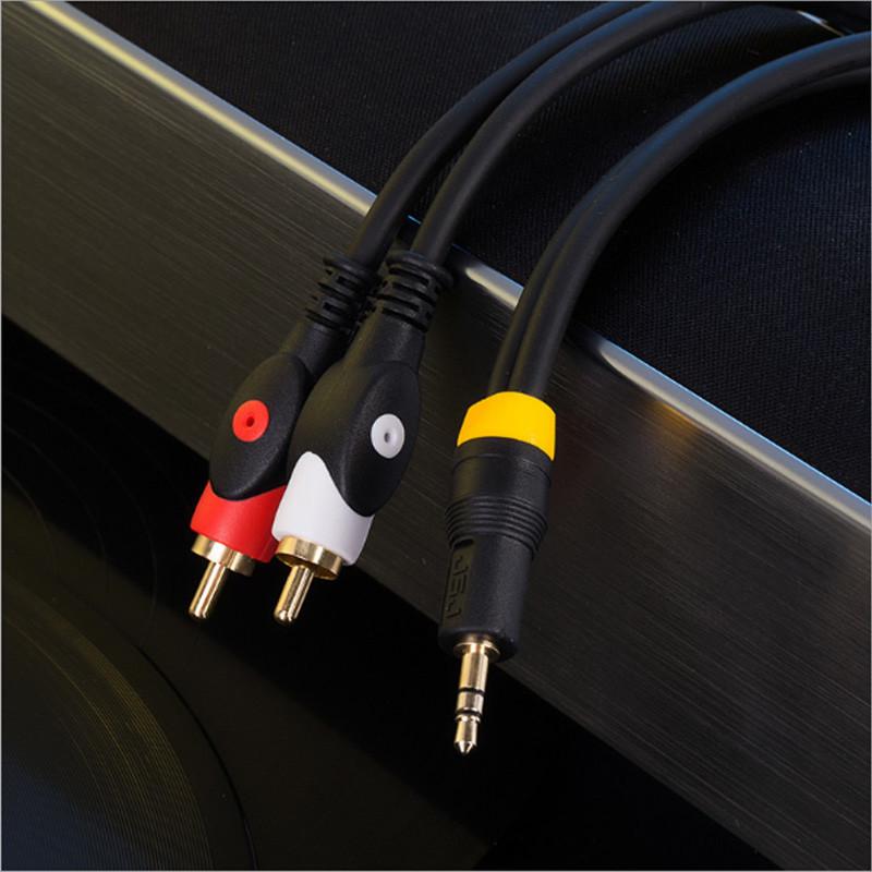 3.5mm to 2-Male RCA Adapter Cable AUX cable different length available-Phoenix Automotive