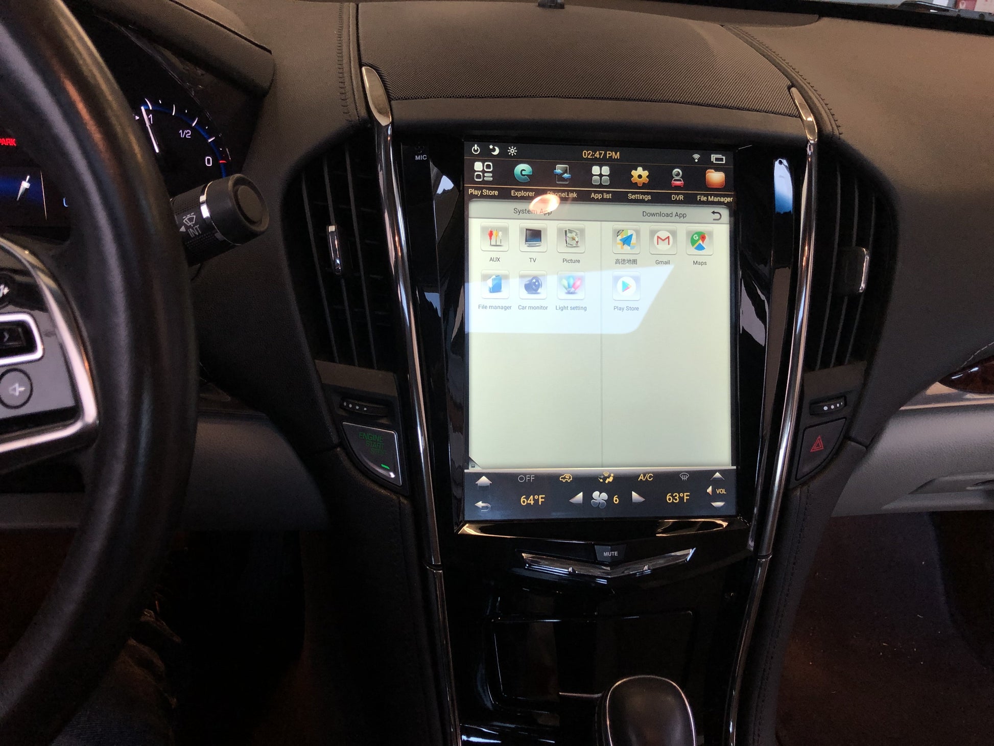[Open Box][PX6 SIX-CORE]10.4" Gen 4 Android 8.1 Vertical Screen Navi Radio for Cadillac ATS CTS XTS SRX Escalade 2014 - 2019-Phoenix Automotive