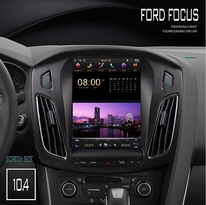 Open Box [ PX6 SIX-CORE ]10.4" Vertical screen Android 9 Fast boot Navigation radio for Ford Focus 2011-2018-Phoenix Automotive