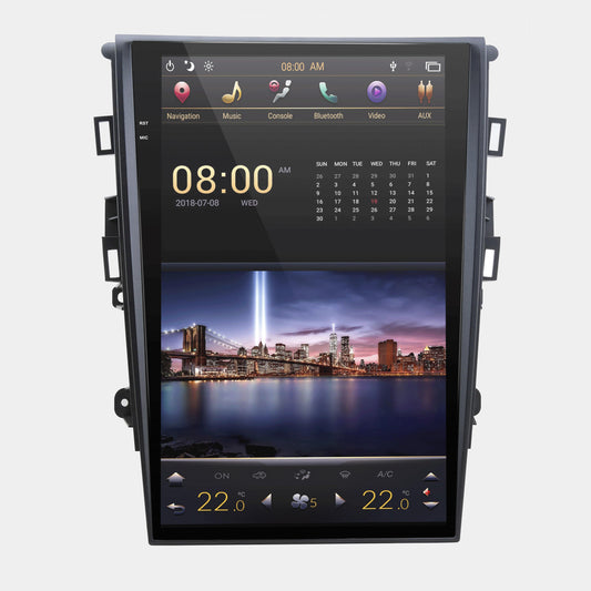 Open box[ PX6 SIX-CORE ] 13.6" Vertical screen Android 9 Fast boot Navigation radio for Ford Fusion 2013-2020-Phoenix Automotive