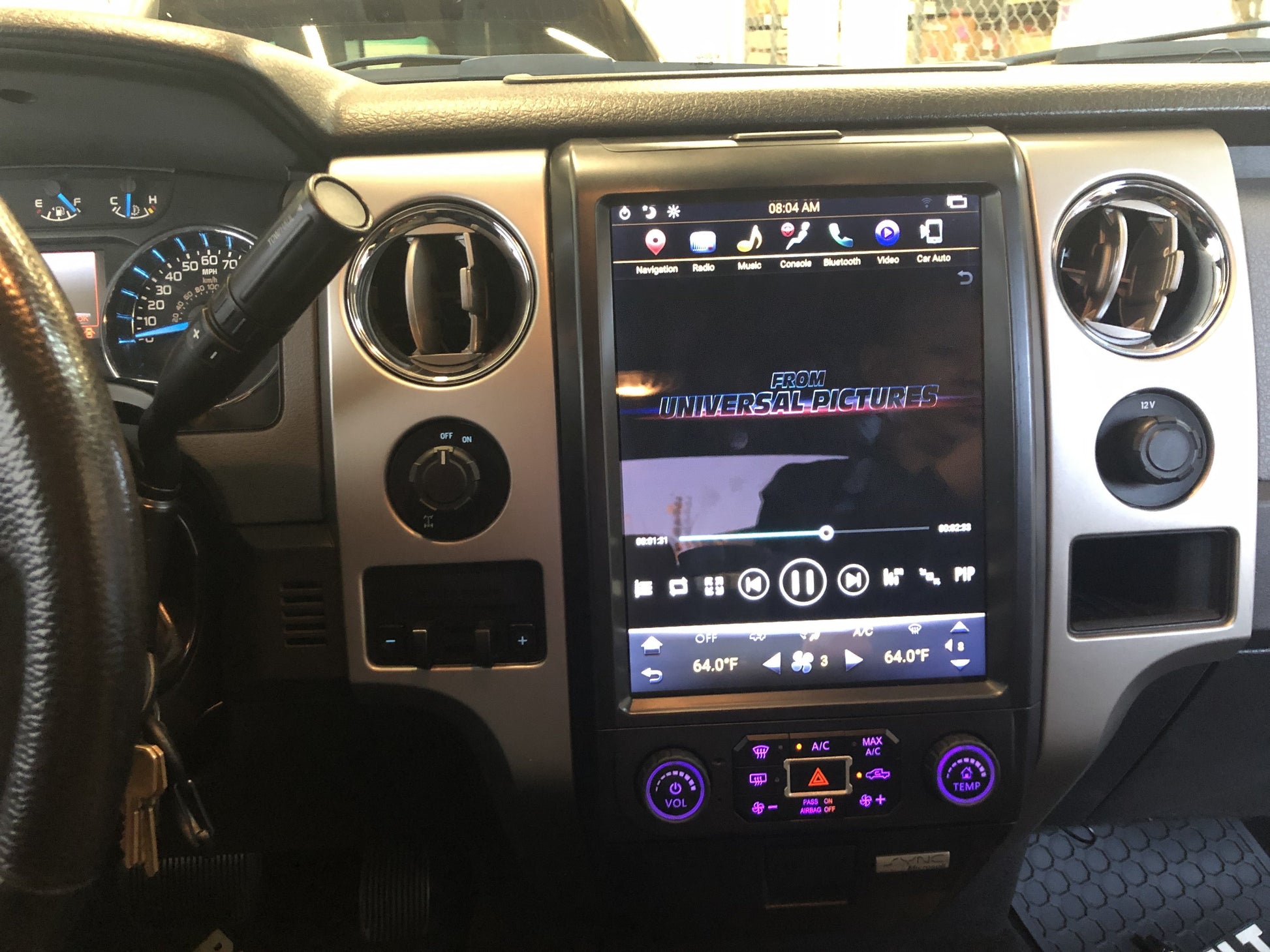 [Open box] [PX6 six-core] 12.1 inch vertical screen Android 8.1 Fast boot navigation receiver for 2009 - 2014 Ford F-150-Phoenix Automotive