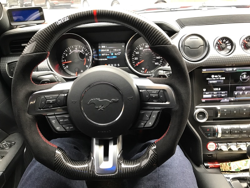 Custom-made Carbon fiber Steering Wheel for 2015 - 2017 Ford Mustang Color & Design Customizable-Phoenix Automotive