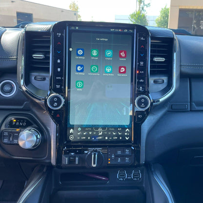 [Open box] 13.6” Android 12 Vertical Screen Navigation Radio for Dodge Ram 2019- 2024-Phoenix Automotive