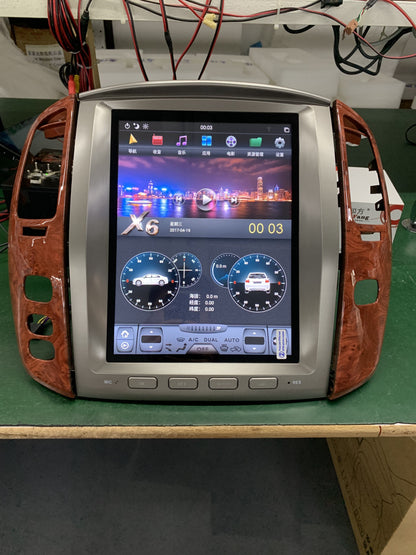 [Open-box] [PX6 Six-core] 12.1" Vertical Screen Android 9 Fast boot Navi Radio for Lexus LX 470 2003 - 2007-Phoenix Automotive