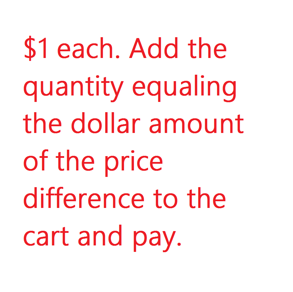 Price Difference: use this to pay to switch to a higher-priced item after placing an order-Phoenix Automotive