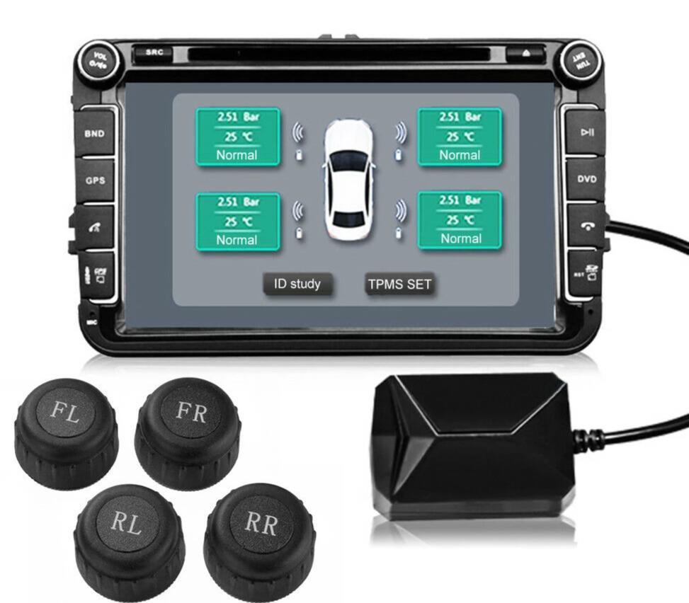 USB TPMS Tire Pressure Monitoring System For Android Head Units w/ External Sensors-Phoenix Automotive