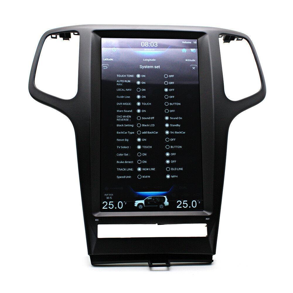13.3" Vertical Screen Android Fast Boot Navigation Radio for Jeep Grand Cherokee 2009 - 2013-Phoenix Automotive